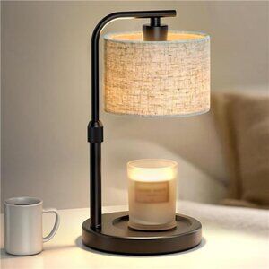 Candle Warmer Lamp Timer Dimmer Electric Wax Melter Height Adjustable Black